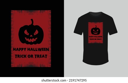 Halloween t shirt design, trick or treat t shirt design