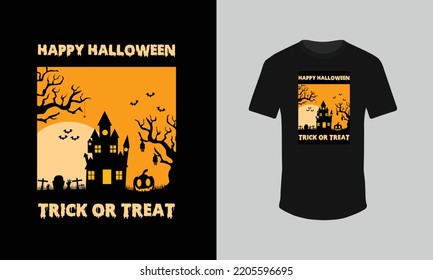 Halloween t shirt design trick or treat t shirt design 