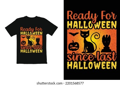Halloween t shirt design. Halloween T-Shirt illustration