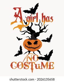 Halloween t shirt design and vector print template. 100%vector file and easy to editable.