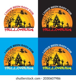  Halloween t shirt design - vector