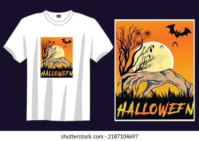 Halloween t shirt design vector