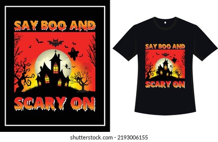 Halloween t shirt design vector graphic typography t shirt 