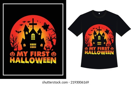 Halloween t shirt design vector graphic typography t shirt 