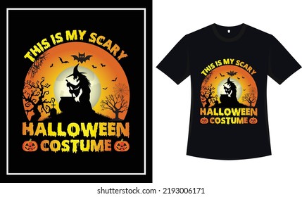 Halloween t shirt design vector graphic typography t shirt 