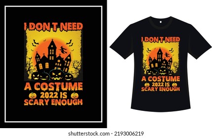 Halloween t shirt design vector graphic typography t shirt 