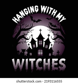 Halloween t shirt design and vector