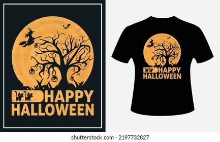 Halloween t shirt design vector. Typography, quote, Halloween t shirt design. Halloween t shirt design for Halloween day