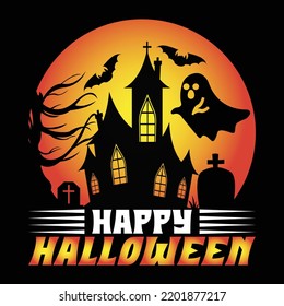 Vector de diseño de camiseta de Halloween