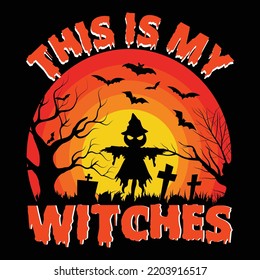 Halloween t shirt design vector