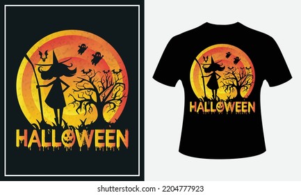 Halloween t shirt design vector. Typography, quote, Halloween t shirt design. Halloween t shirt design for Halloween day