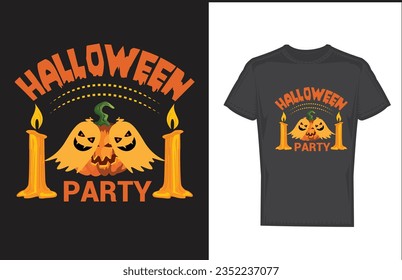 Halloween-T-Shirt-Design und Vektorgrafik