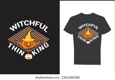 Halloween T shirt design and vector