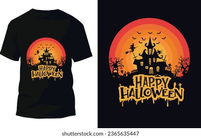 Halloween T Shirt Design Vector