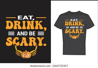 Halloween t shirt design and vector