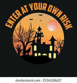 Halloween t shirt design vector 