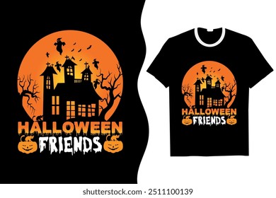 Halloween T shirt design vintage t shirt halloween trendy bulk