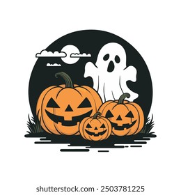 Halloween T Shirt design with white background