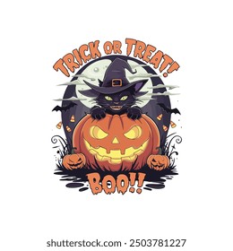 Halloween T Shirt design with white background