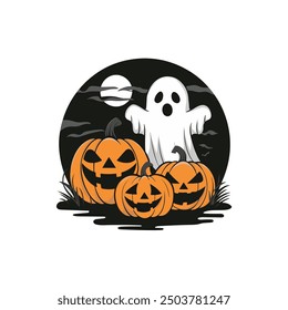 Halloween T Shirt design with white background