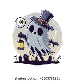 Halloween T Shirt design with white background