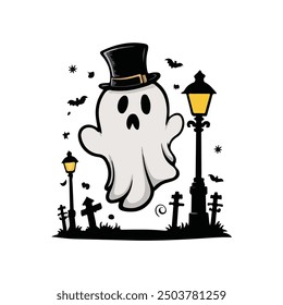 Halloween T Shirt design with white background