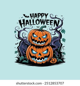 Diseño de la camiseta de Halloween, feliz camiseta de Halloween, diseño de moda de la camiseta de Halloween, camiseta de Halloween