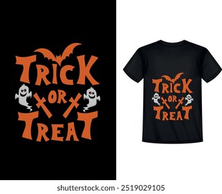 Halloween t shirt Design-Trick or Treat. Halloween typography t shirt, Trick or treat typography, Trick or treat halloween typography t shirt, Halloween t shirt , Halloween t shirt design vector