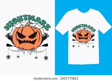 Halloween t shirt Happy Halloween. Halloween t-shirt design template. Happy Halloween t-shirt design template easy to print all-purpose for man, women, and children