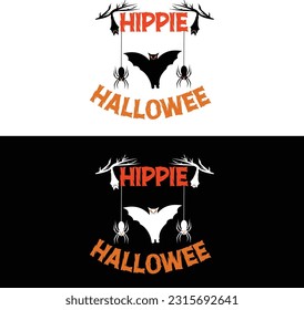 Halloween T shirt. Hippie Halloween