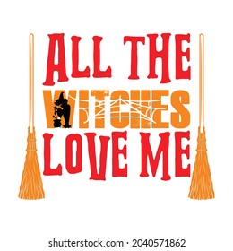 halloween t shirt template witch vector illustration image