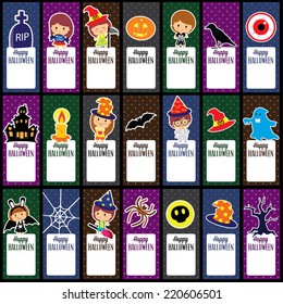 halloween tags layout design