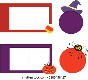 Halloween tags set Stock Vector