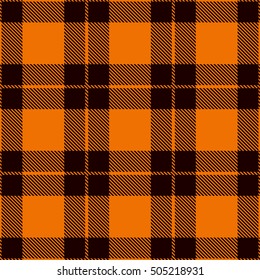 Halloween Tartan Seamless Pattern. Trendy Illustration for Wallpapers. 