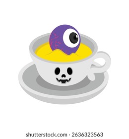 Halloween Tea Vector style icon. Eps 10 file