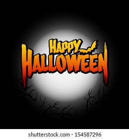 Halloween Template Background Vector Illustration Stock Vector (Royalty ...