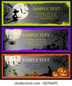 Halloween. Template banners.