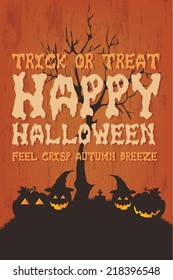 Halloween Template for Card-Poster
