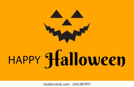 Halloween template with orange color expression, compatible for various need.