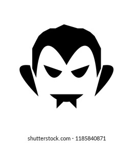 Halloween Terrible Head Vector Icon Black