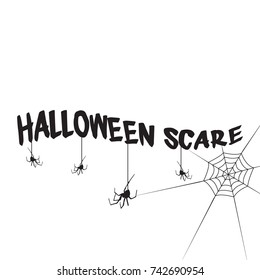 Halloween text background style collection