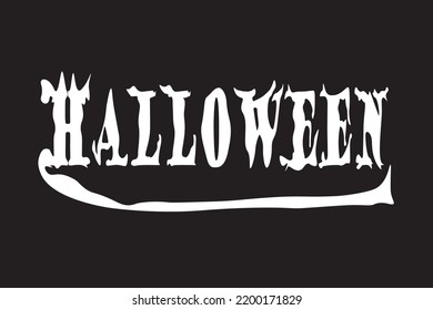 Cartel de texto de Halloween. diseño vectorial