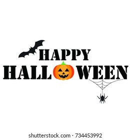 Halloween text graphic