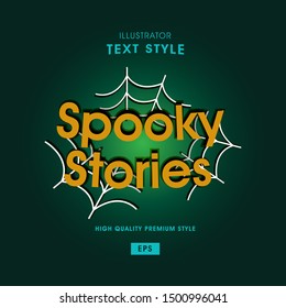 Halloween text style with grunge effect glowing vector eps 10