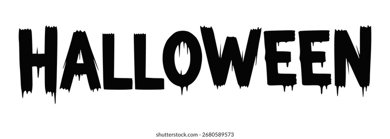Vector de diseño de tipografía de texto de Halloween