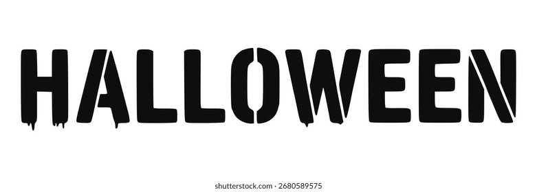 Vector de diseño de tipografía de texto de Halloween