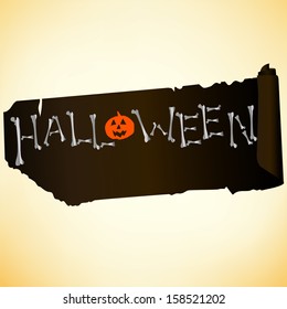 halloween text vector
