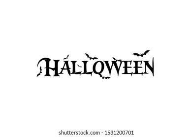 Halloween Text vector Eps 10