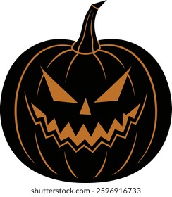 Halloween thanksgiving pumpkins transparent vector illustration design.