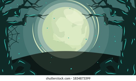Halloween theme background design in October